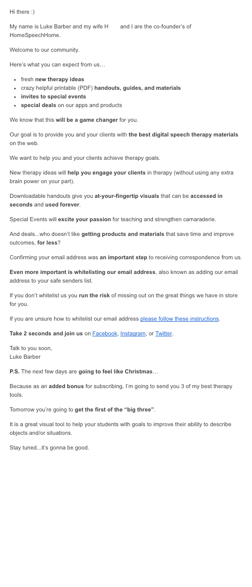 Email Marketing Welcome Messages